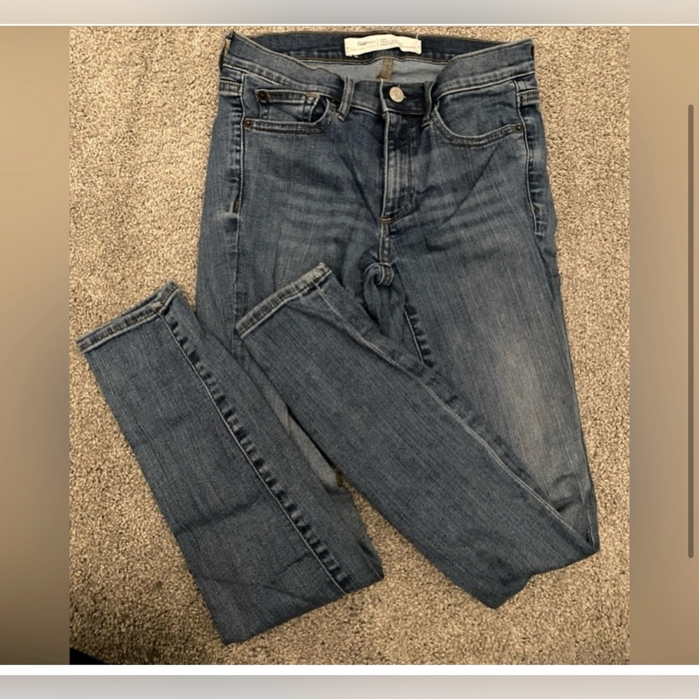GAP True Skinny MidRise Jean -True Blue- EUC-Sz 26 - Picture 9 of 9
